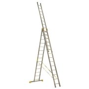 Лестница 3-х секционная алюминиевая 3*14