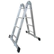 Лестница 2-х секционная алюминиевая шарнирная 2*4