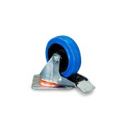 Колесо поворотное резина SRCLb 42 100 мм с тормозом (F)